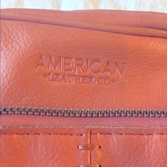 American Leather Co. Peach Crossbody Bag - Picture 2 of 5